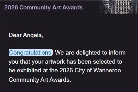 Wanneroo 2026 finalist notification